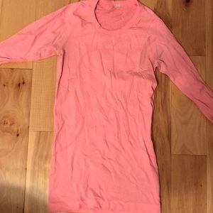 Bright pink lululemon long sleeve